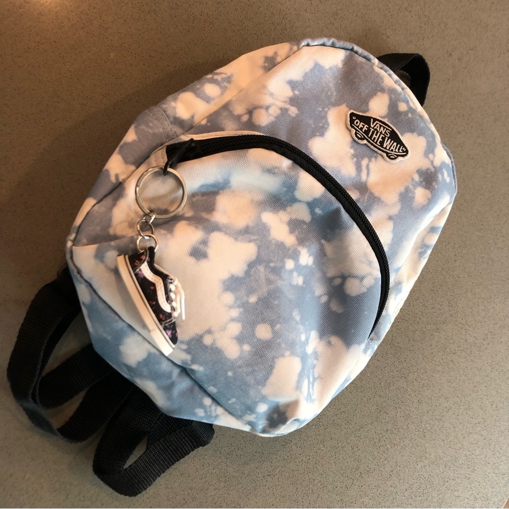 VANS mini backpack cloud like bleach drip dye